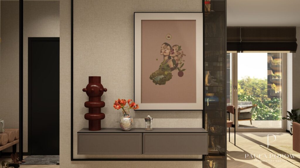 portfolio architekta wnętrz aranżacja soft glamour